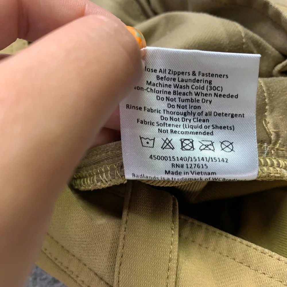 Badlands Task Pant Pants Mens 34 Tan Hunting Tactical Outdoor Stretch Cargo Work